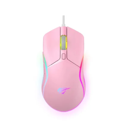 MS1029 pink gaming mouse RGB optical USB