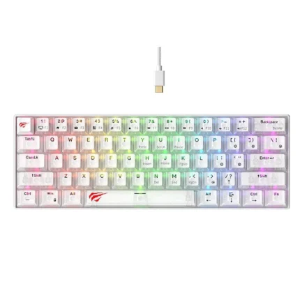 KB903L transparent white gaming keyboard LED