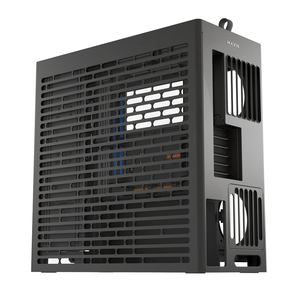 HVN HS420 Base mid tower PC case 420 Rad Black - Image 2
