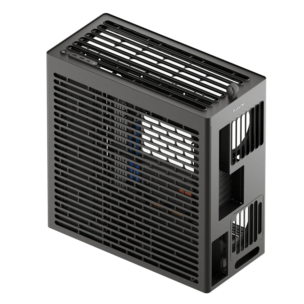 HVN HS420 Base mid tower PC case 420 Rad Black - Image 4