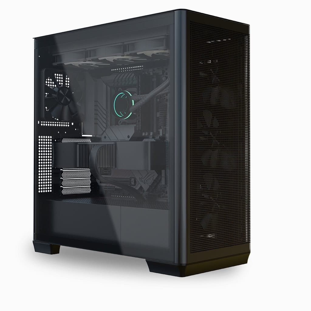 APNX C1-R-BK Gaming PC Case with Fans Glass Edition - Image 2