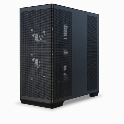 APNX C1-R-BK gaming PC case with 4 fans tempered glass