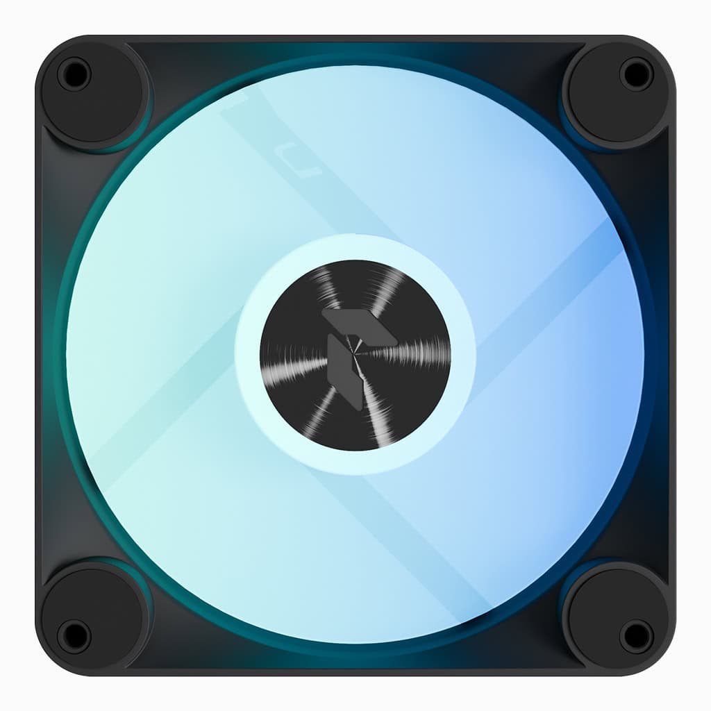 Black RGB Case Fans 120mm 3 Pack High Airflow Kit - Image 2