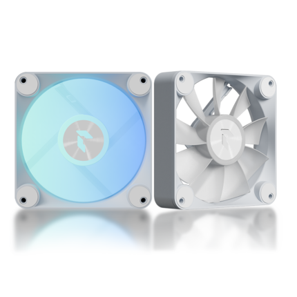 White RGB 120mm PC case fans 3 pack