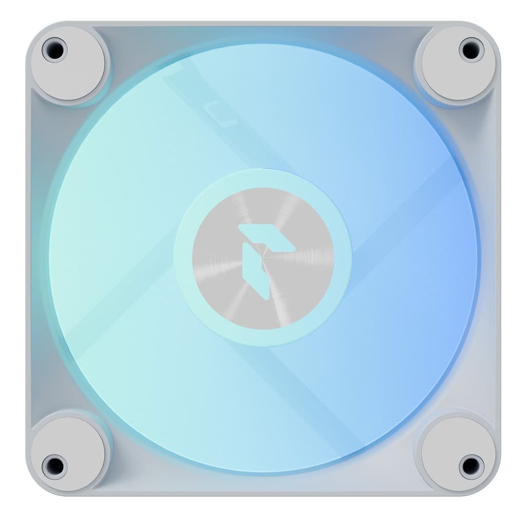 White RGB Case Fans 120mm 3 Pack High Airflow Kit - Image 2