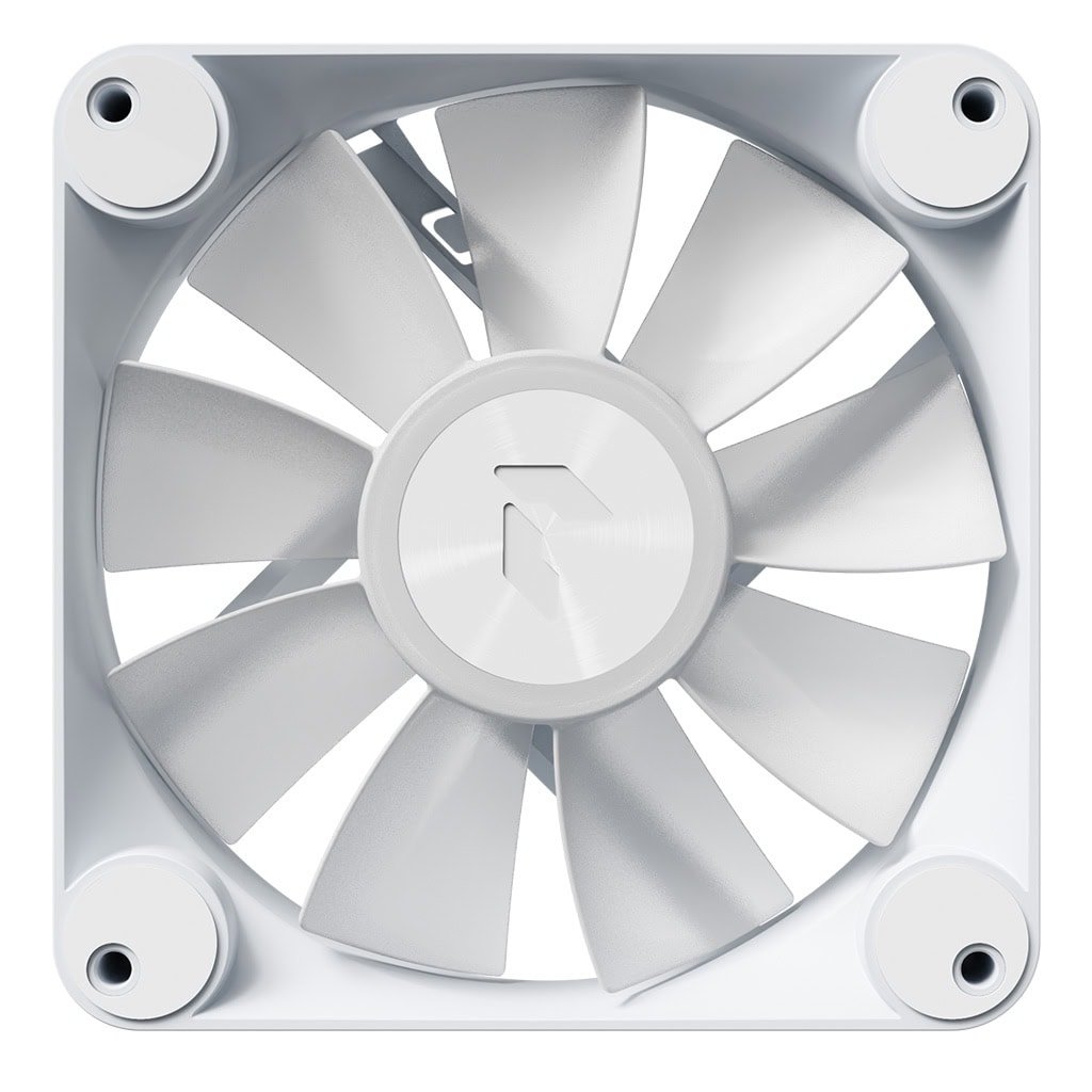 White RGB Case Fans 120mm 3 Pack High Airflow Kit - Image 3