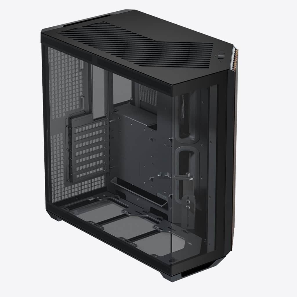 APNX V1 Wood Front PC Case Black Mid Tower Glass - Image 4