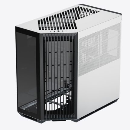APNX White Gaming PC Case V1-W-WT-V3 with tempered glass