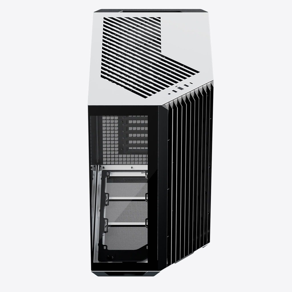 APNX V1 Black White PC Case Mid Tower Glass Edition - Image 3